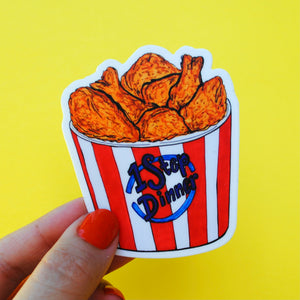 Fried Chicken Bucket Sticker