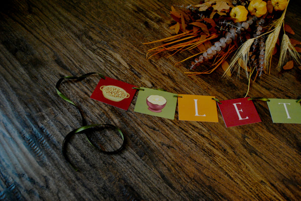 Let's Feast Thanksgiving Banner