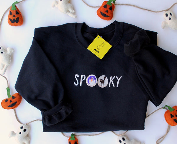Halloween SPOOKY Cookies Embroidered Sweatshirt