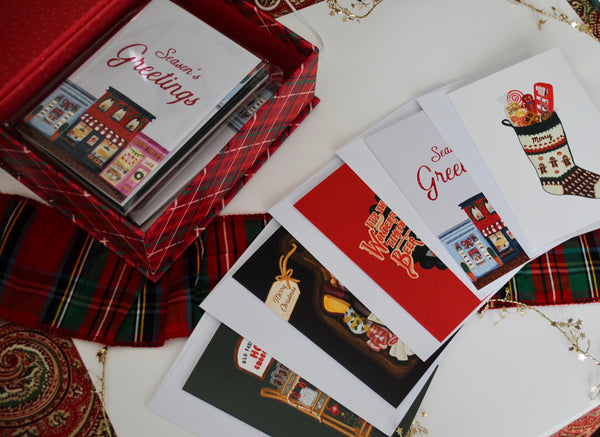 Assorted Christmas & Holiday Greeting Card Set