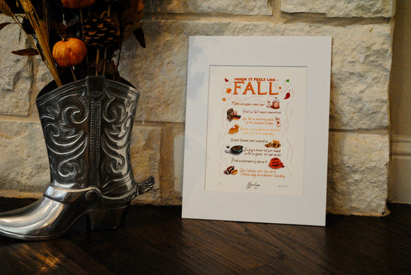 When It Feels Like Fall - Limited Edition Print
