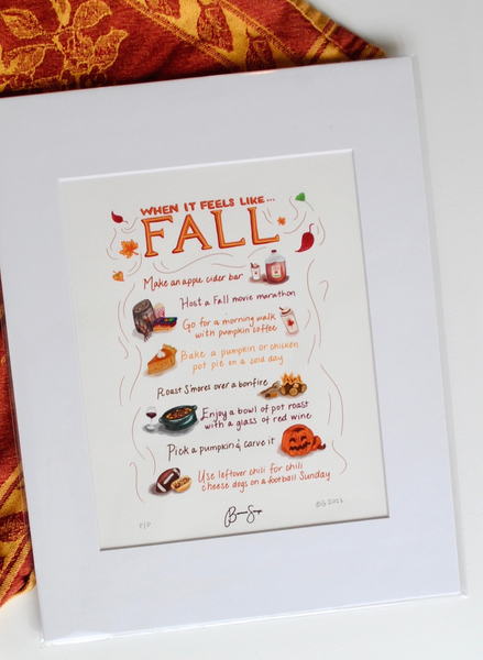 When It Feels Like Fall - Limited Edition Print